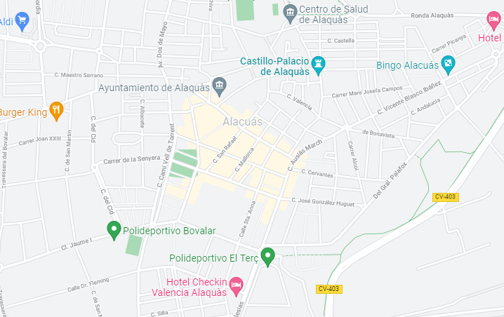 Vivienda urbana en la calle de la Cruz, 1 de Alaquàs, (Valencia). RP Aldaia