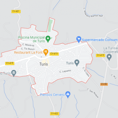 Finca de Turis, terreno secano matorral. Partida rincons de Buñol, catastralmente viñamalata, 27 areas 4 centiáreas. Finca no inscrita.