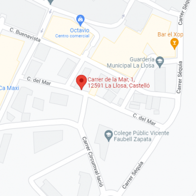 Aparcamiento nº1 en calle del Mar (La Llosa). FR: 2394 , RP: nº2 de Nules