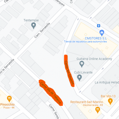 Suelo en Burriana (Castellón), de 155,92 m2 Entre C/ Illa de Tabarca y Oliveres. FR 58.622, RP: Nules nº1.